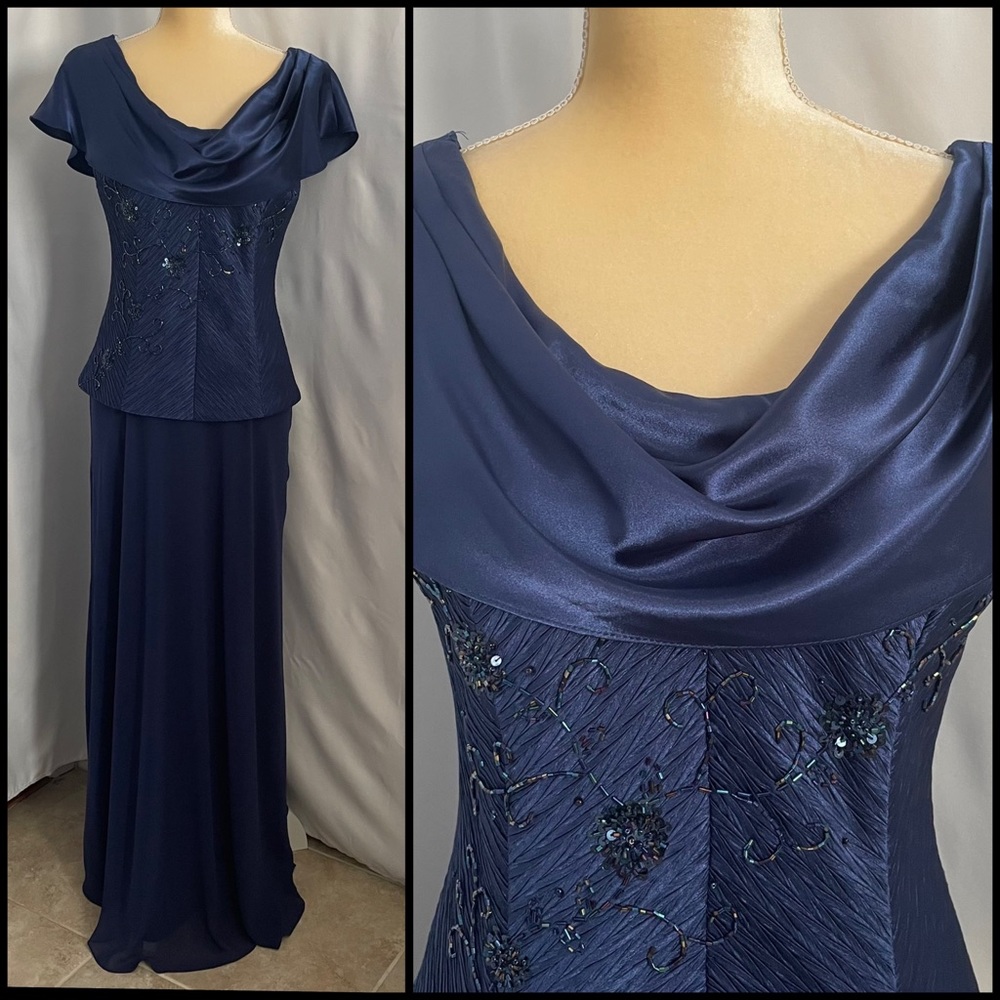 Patra navy blue special occasion gown. Size 8